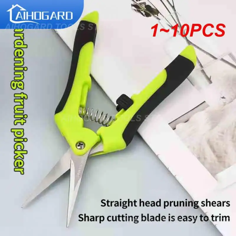 

1 ~ 10 шт. садовые инструменты, секаторы, бонсай, ножницы, металлический инструмент для обрезки, ручной резак для сбора фруктов, сорняков, домашние