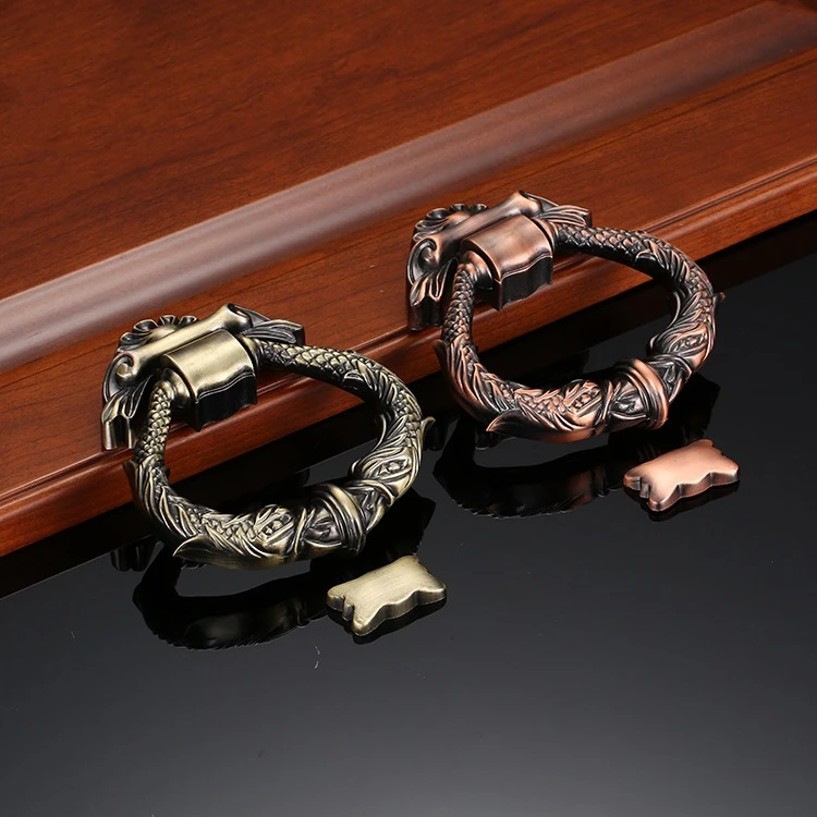 

Bronze Retro Door Knocker European Antique Zinc Alloy Door Knocker Furniture Door Handle Hardware