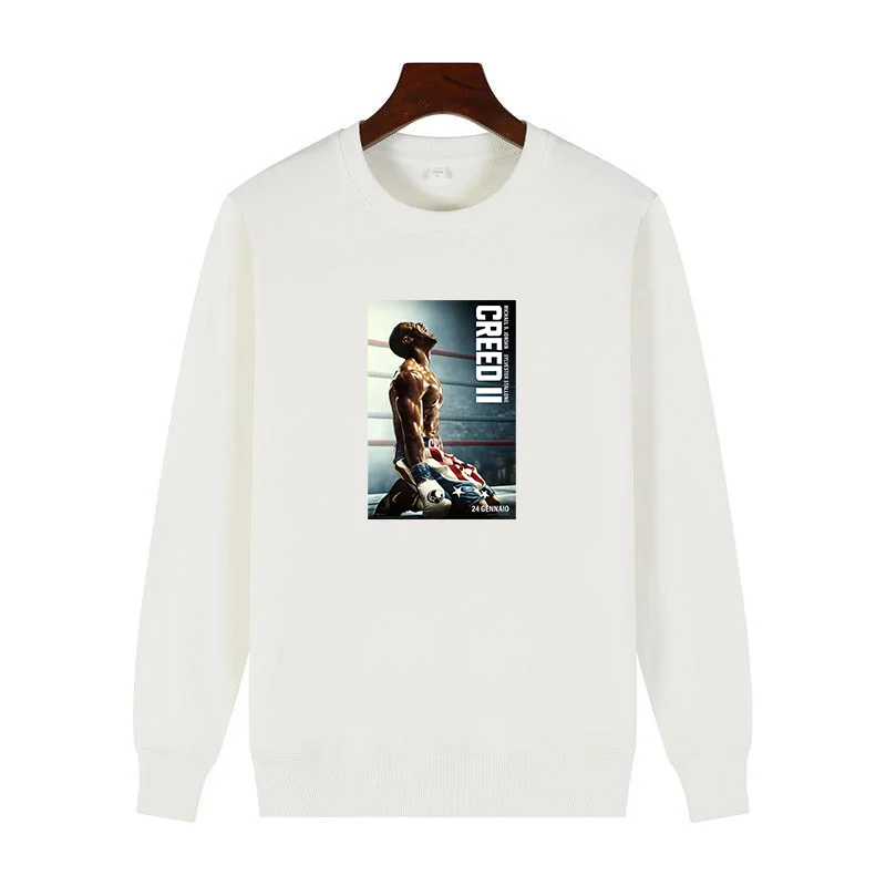 Классические толстовки с графическим рисунком модный постер в стиле кредо-бокса