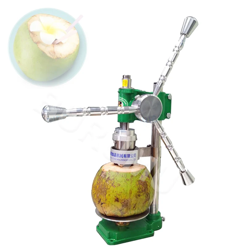 

Green Coconut Bottle Opener Manual Shell Opening Machine Labor-Saving Coconut Drilling And Shell Opening Machine