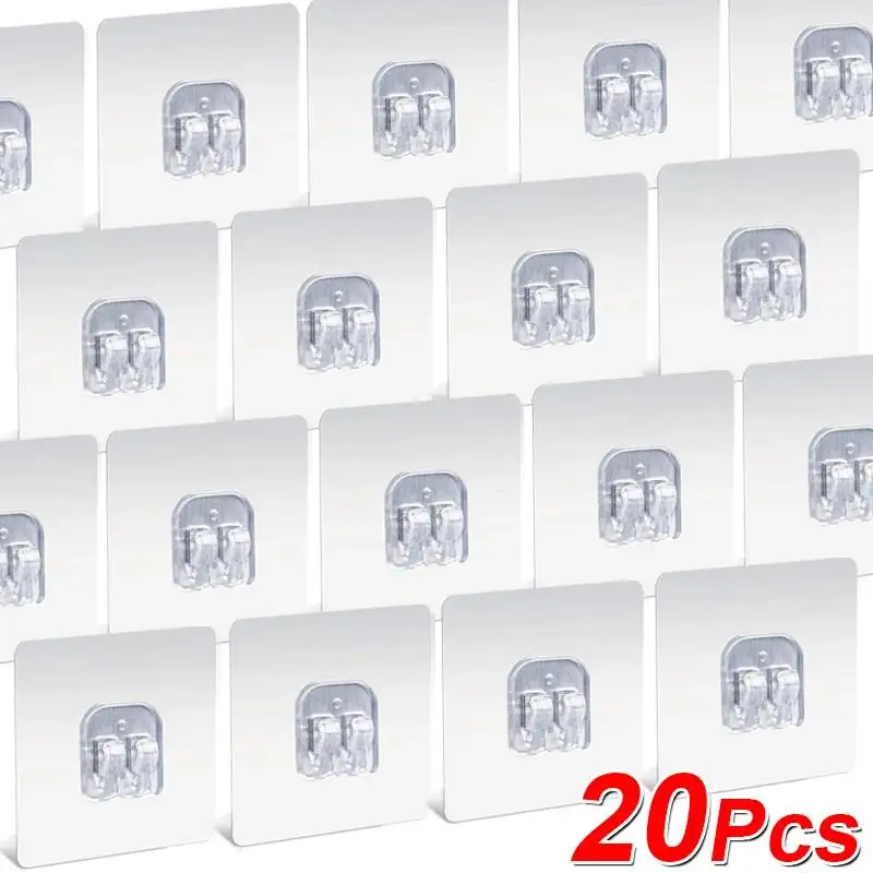 

Прозрачные самоклеящиеся крючки из ПВХ 5-50 шт