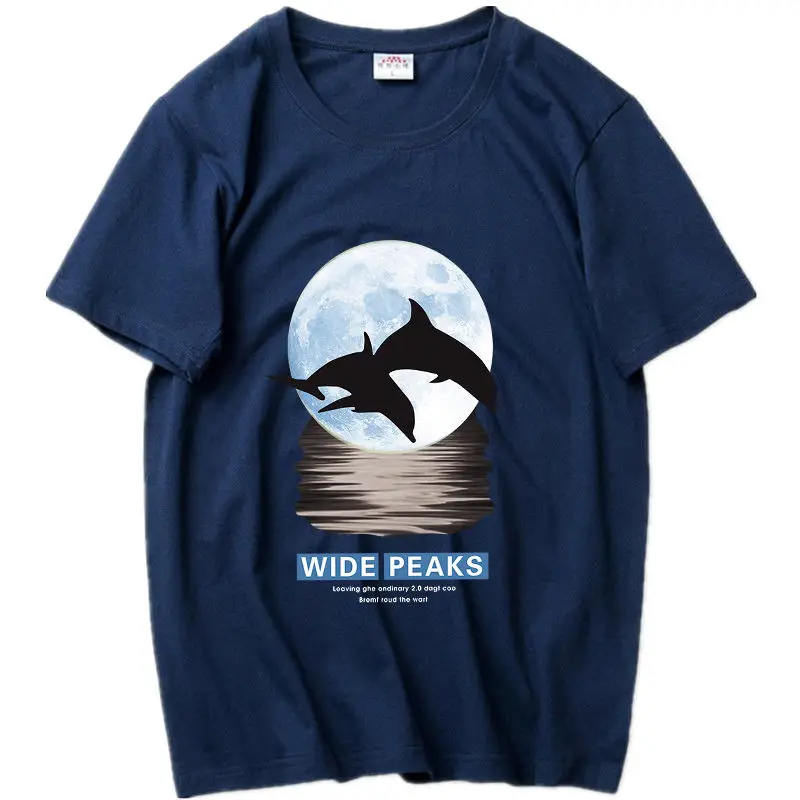 

Мужская хлопковая футболка с коротким рукавом, круглым вырезом, большого размера