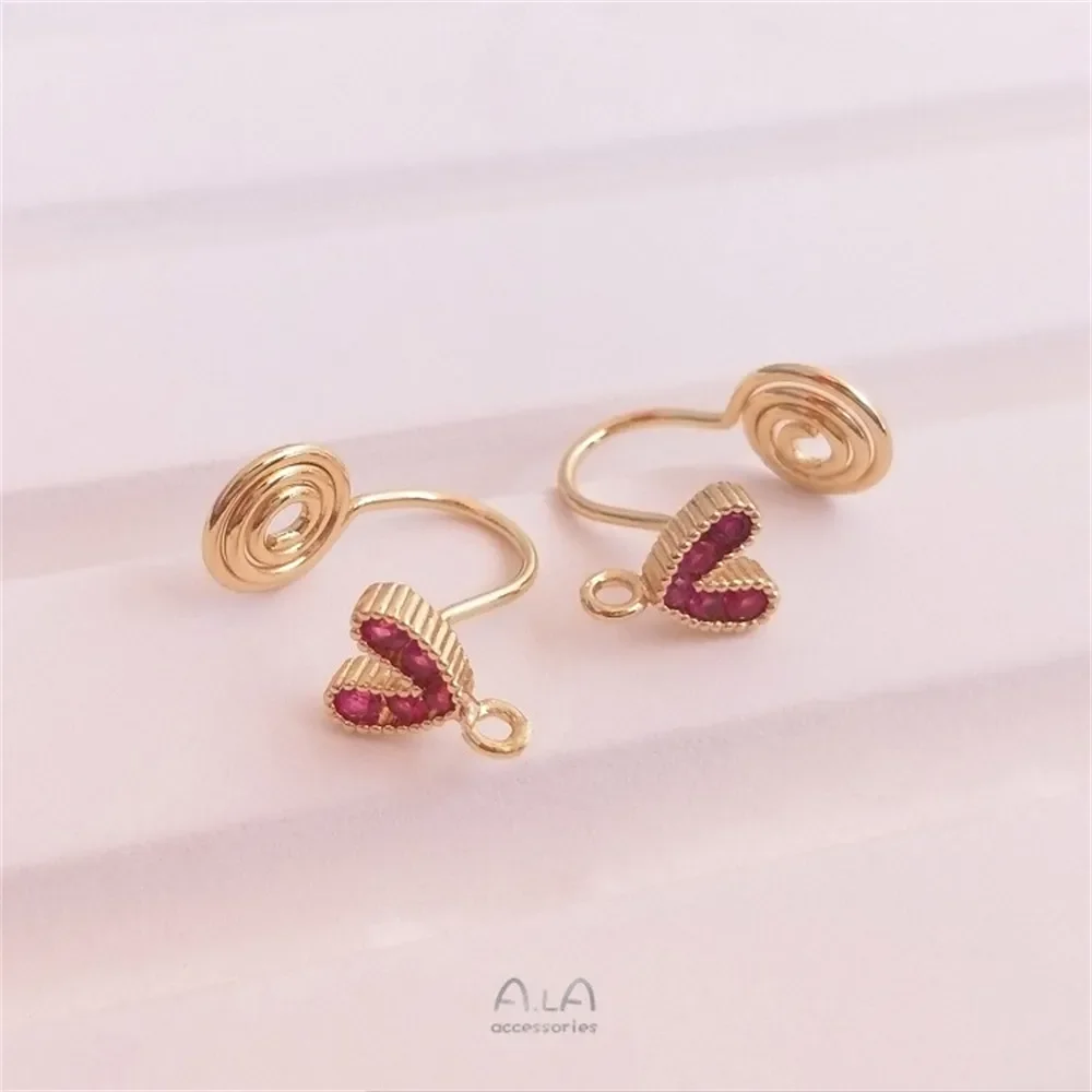 Позолоченные серьги из 14-каратного циркона с подвесным противомоскитным