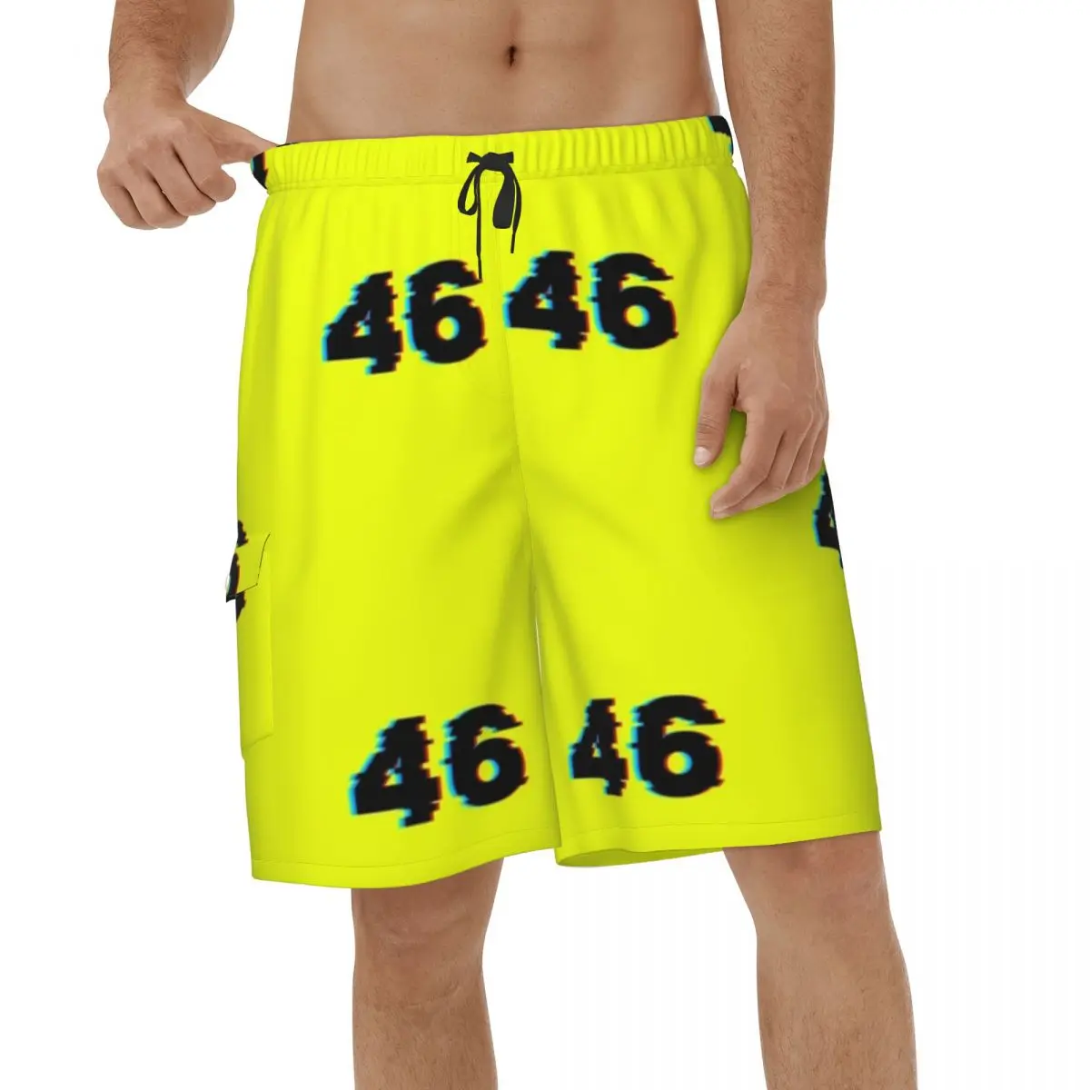 

Beach Shorts Racing Vr-46 MOTORSPORT Summer Mens Beachwear Men Beach Shorts