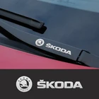 Металлическая Эмблема автомобильные декоративные наклейки светоотражающие наклейки на окна автомобиля для SKODA fabia octavia kodiaq superb karoq octavia
