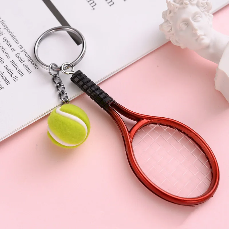 

Брелок для теннисных ракеток 12 шт./лот-милый спортивный мини-брелок для автомобиля 6 цветов Брелок с подвеской спортивный брелок для ключей ...
