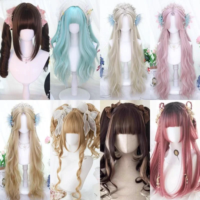 Парик женский повседневный мягкий девушка Лолита интегрированный натуральный