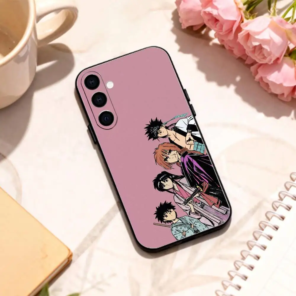 Фото Чехол для телефона Samurai Rurouni K-Kenshin для Samsung Galaxy A73, A72, A71, A70, A53, A52, A51, другие модели, мягкий черный корпус №4