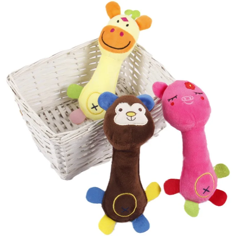 

Жевательная игрушка в форме животных для собак, плюшевая пищалка, игрушки для собак, товары для домашних животных, тренировочные игрушки дл...