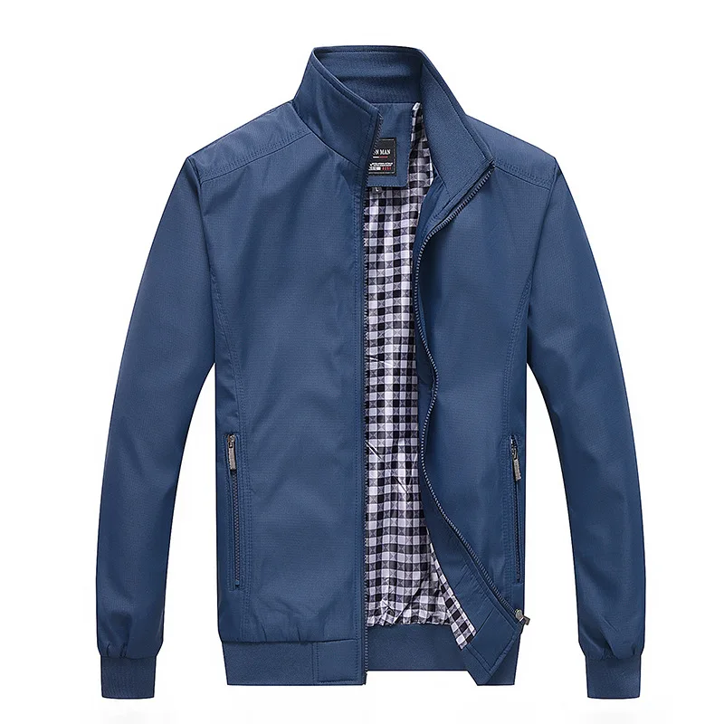 

2023 Spring and Autumn Leisure Solid Color Fashion Slim Fit Bomber Jacket Men's Jacket New Baseball Men's Biker Jacket Oversize