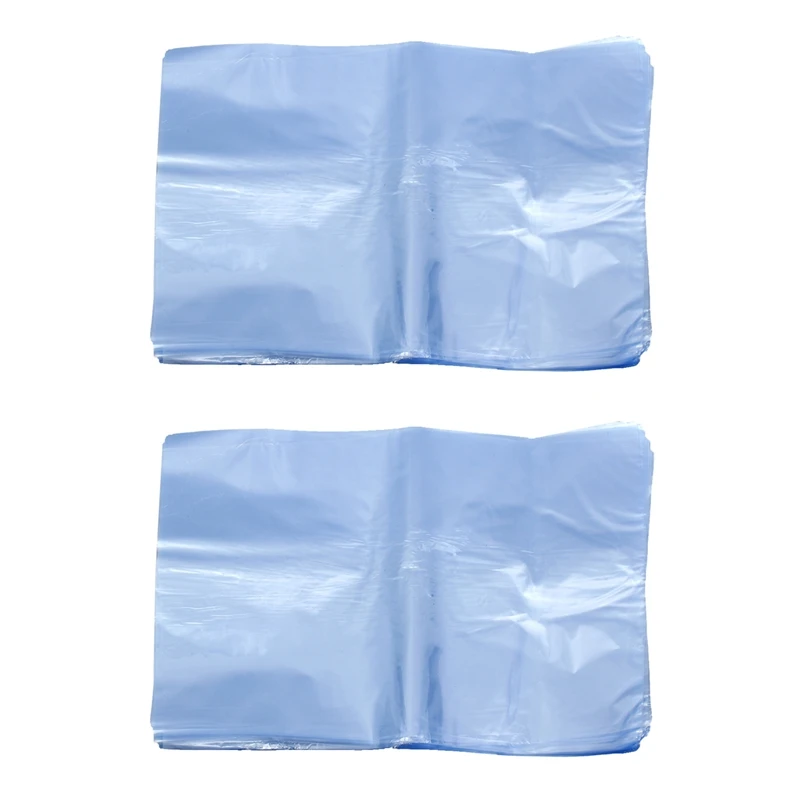 

200Pcs PVC Heat Shrink Wrap Bags Flat Seal Gift Packing 8 Inch X 12 Inch