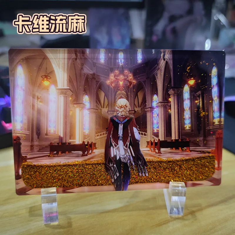 

Game Anime Genshin Impact Kaveh Theme Acrylic Quicksand Mahjong BL Stand Display Model Desktop Decor Collection Toys Gift