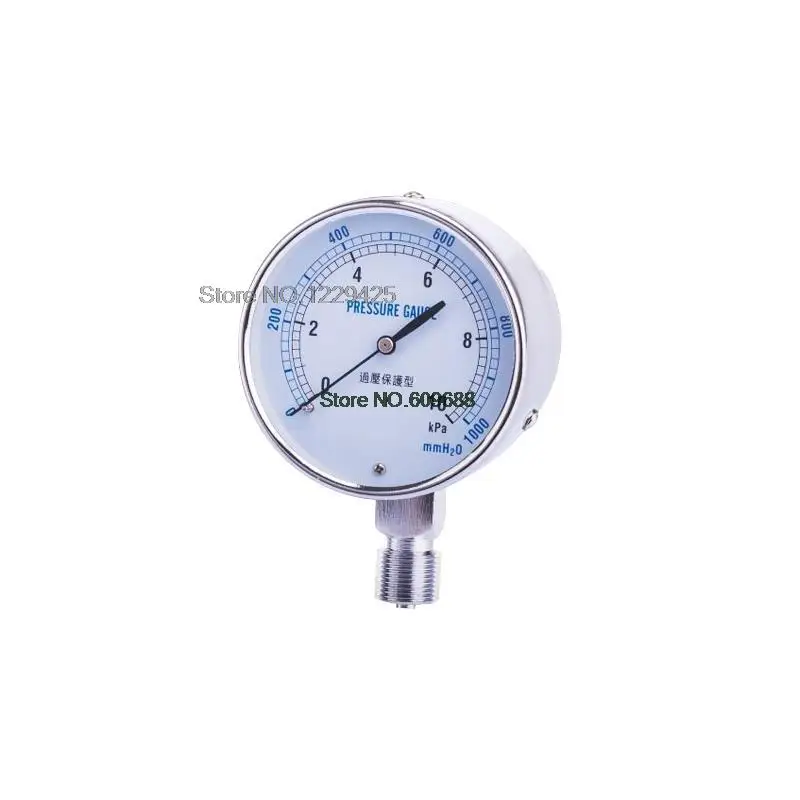 

YE-75 Capsule Pressure Gauge Overpressure Type 10KPA 15KPA 20KPA 30KPA 50KPA YE75