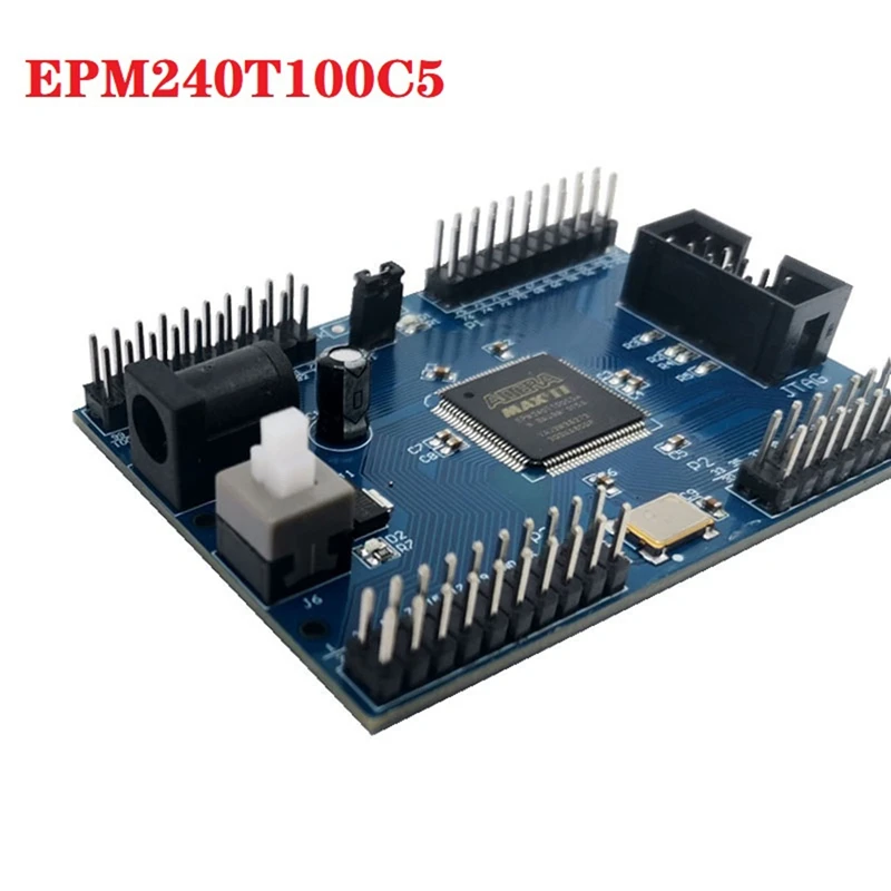 

EPM240T100 CPLD Development Board Altera MAX II System Board 5V On-Board 50Mhz Active Crystal Oscillator