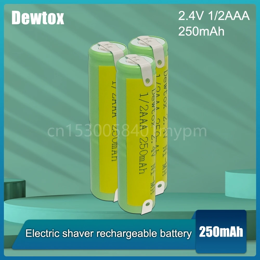2,4 V 1/2AAA 1/2 AAA 250mAh ni-mh аккумуляторная батарея с сварочными насадками для бритвы, бритвы, зубной щетки