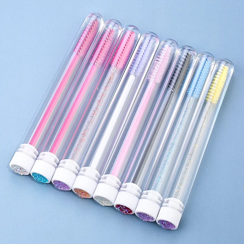 50/100/200PCS Disposable False Eyelashes Mascara Brushes Eyelash Brush For Eyebrow Reusable Tube