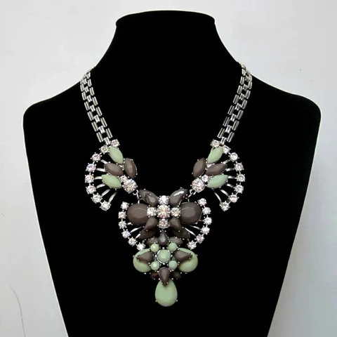 Модные ювелирные изделия, большие массивные винтажные металлические массивные ожерелья для женщин