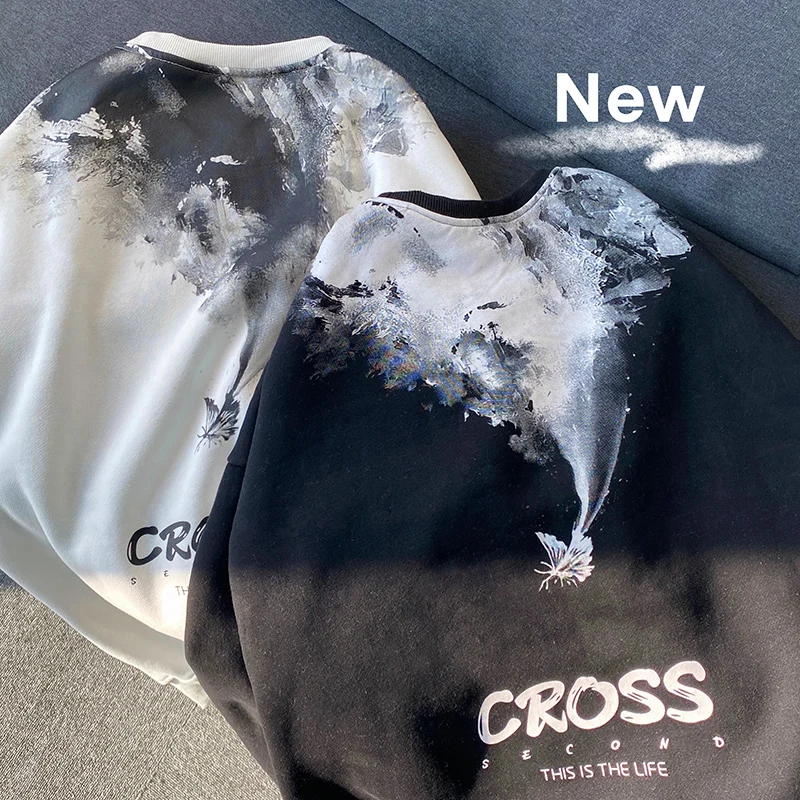 

New Y2k Aesthetic Women Hip Hop Hoodies Butterfly Printed Female Goth Harajuku Grunge Punk Streetwear