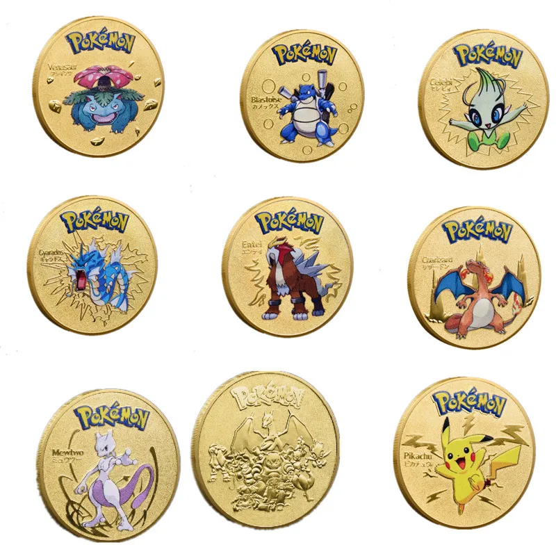 

Позолоченная Посеребренная памятная монета из аниме «Покемон»