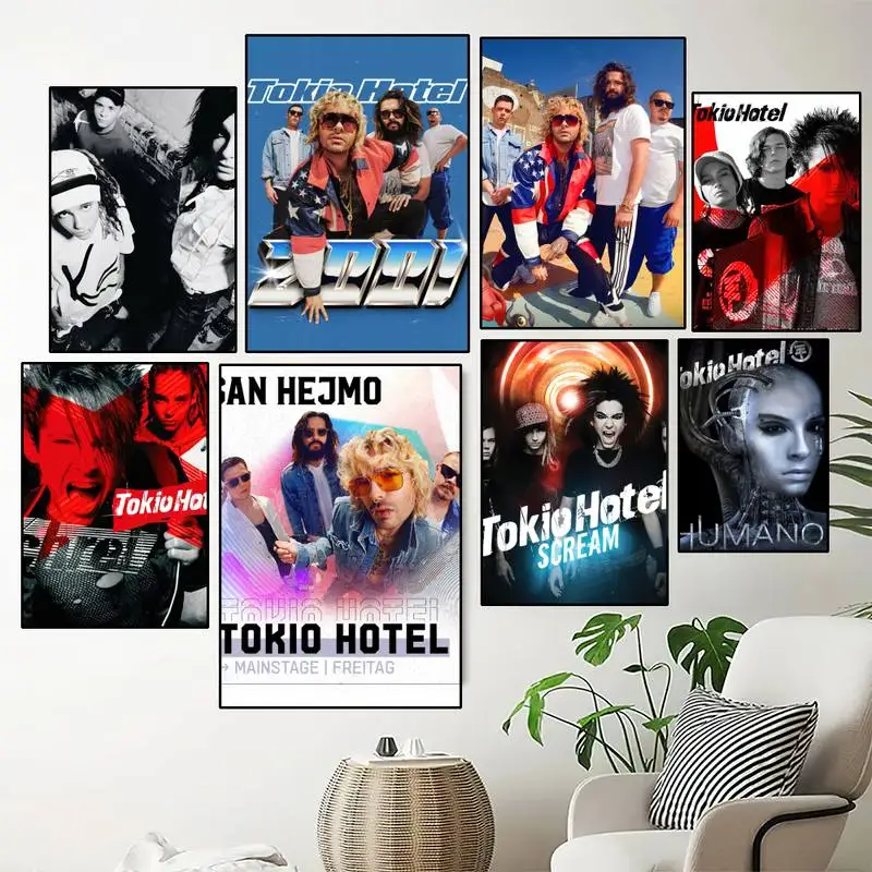 Постер группы Bill Kaulitz Токио для отеля, принты, настенная живопись для спальни, гостиной, настенная наклейка, маленькая