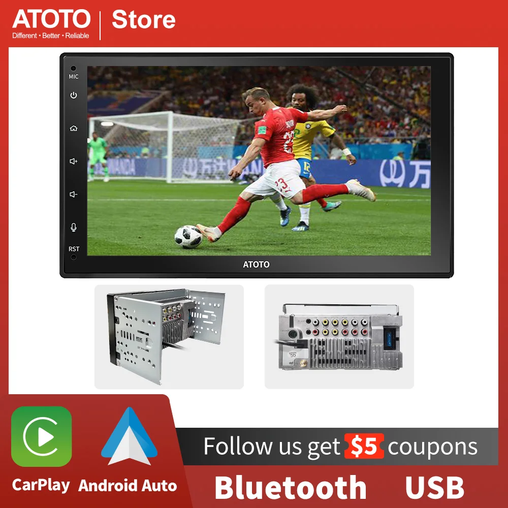 

ATOTO 7 inch Car Radio Android Auto Wireless CarPlay 2 Din Car Stereo With Camera Bluetooth Mirrorlink Full Touch Screen For Car