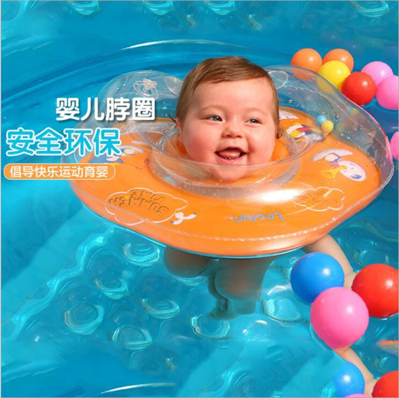Baby Zwemmen Halsring Eco-vriendelijke Pvc Baby Bath Hals Ring Zuigeling Zomer Opblaasbare Veiligheid Cirkel Babyzwemmen Ring
