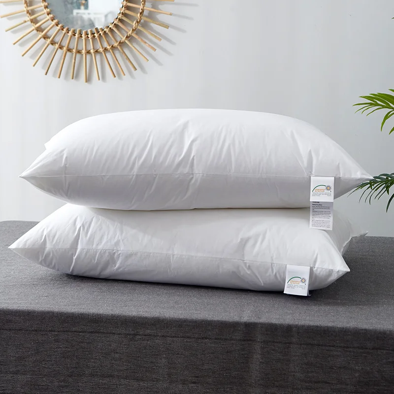 

Buy Get One Free Five Star Hotel Core Genuine Household Adult Single Feather Velvet Super Soft Cervical Pillow