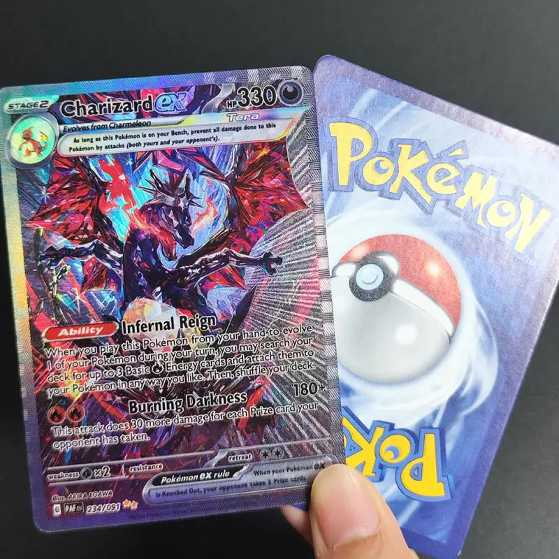 Фото Коллекционные карточки Pokemon DIY: Mega Gengar Ex, Charizard, Umbreon, Greninja, Mew, Giratina, Flash (английская версия) №3
