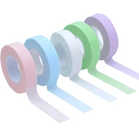 zxzzs 5 rolls colorful eyelash extensiontapes soft medical breathable adhesive tape cutter for false lashes makeup tools