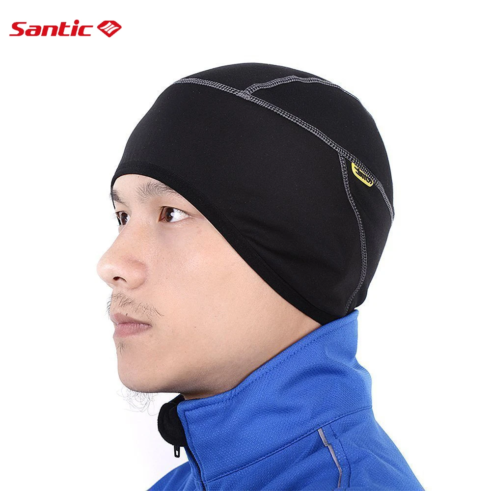 

Santic Men Cycling Cap Winter Windproof Warm Helmet Liner Running Ski Riding Motorcycle Hat Balaclava Ear Guards