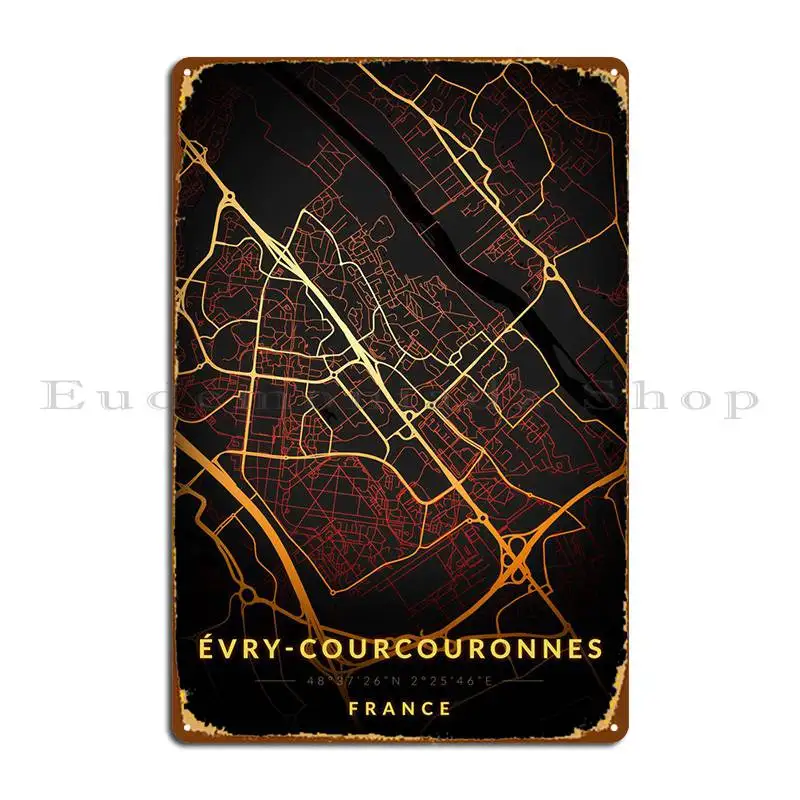 

Металлический плакат Evry courкрон, плакат ржавчины, гаража, бара, персонализированный плакат, жестяной плакат