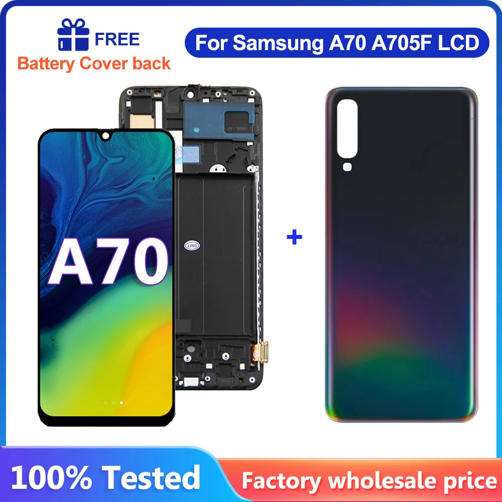 ЖК-дисплей с сенсорным экраном и дигитайзером в сборе для Samsung Galaxy A70, A705FN, A705F, ЖК-экран