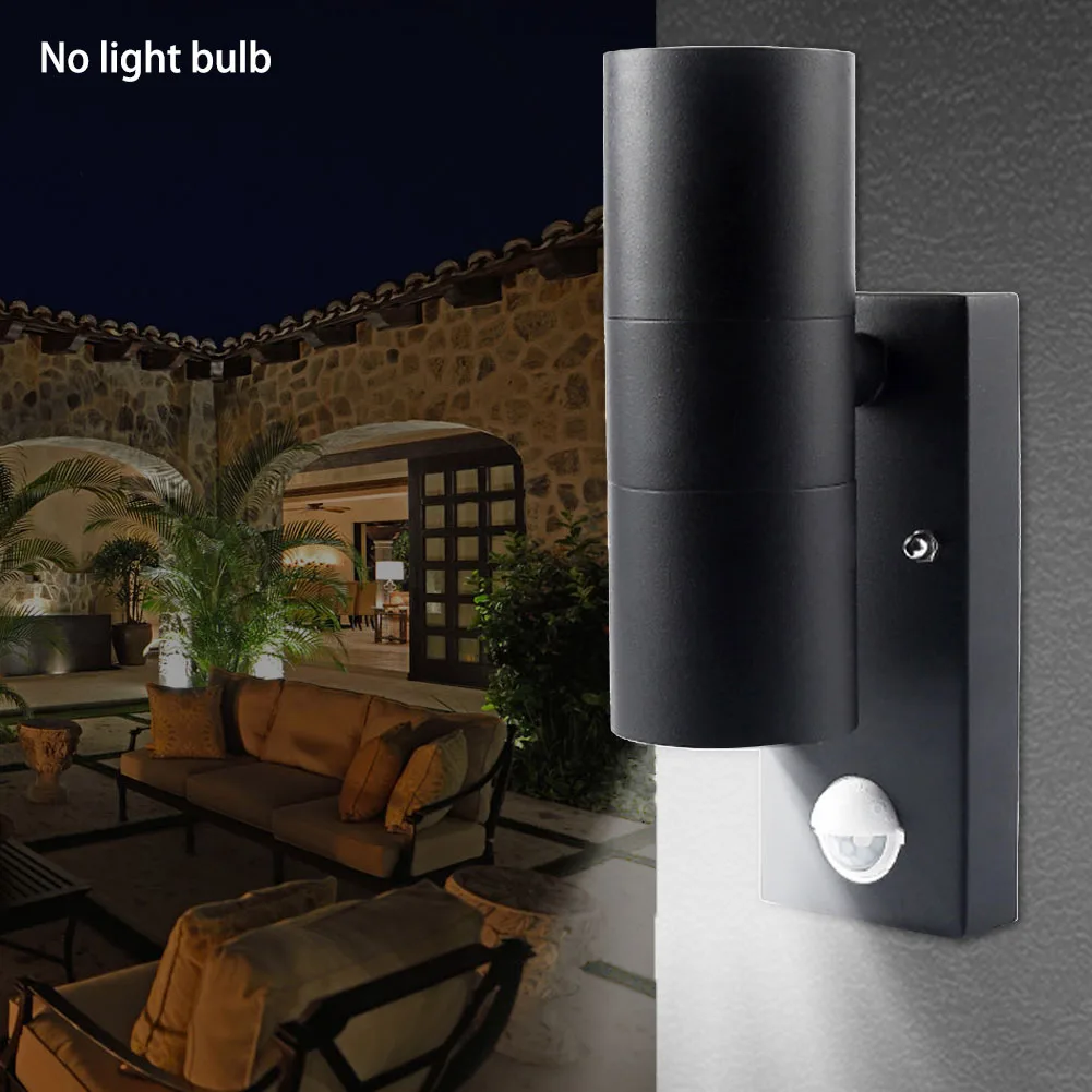 

Garden Waterproof Home Decor Infrared Sensor Indoor Led Outdoor Wall Light Anti Corrosion Pathway Porch Stainless Steel Up Down