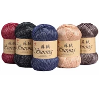 4pcs yarn for knitting carpet hot sale crochet yarn lanas para tejer 100gpc ovillos de lana