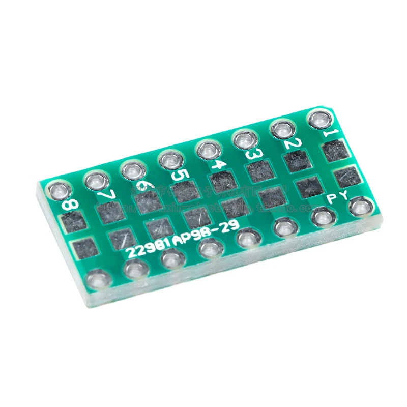 Фото Набор из 10 переходников для печатных плат: SMD в DIP (SOP, MSOP, SSOP, TSSOP, SOT23) на 8, 10, 14, 16, 20, 24, 28 выводов, адаптер SMT-DIP №1