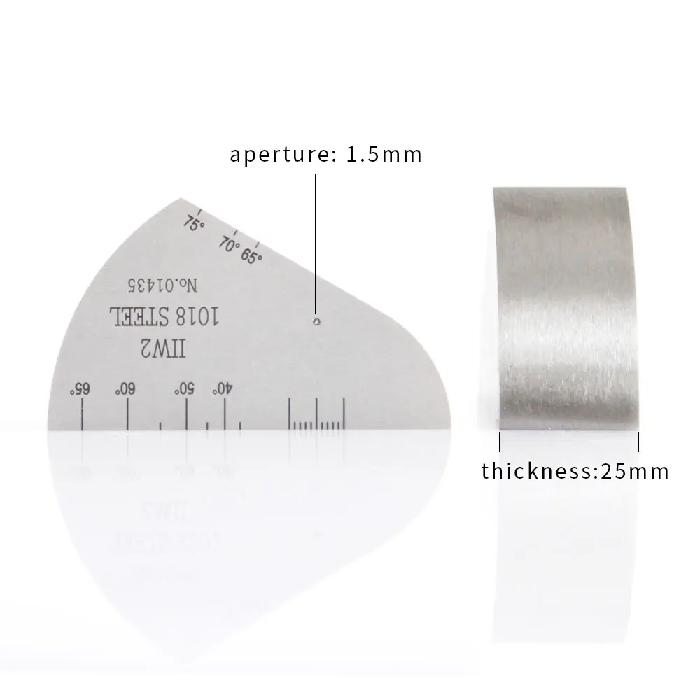 

Ультразвуковой дефектоскоп YUSHI, Калибровочный блок IIW V2 с 1,5 мм/5 мм