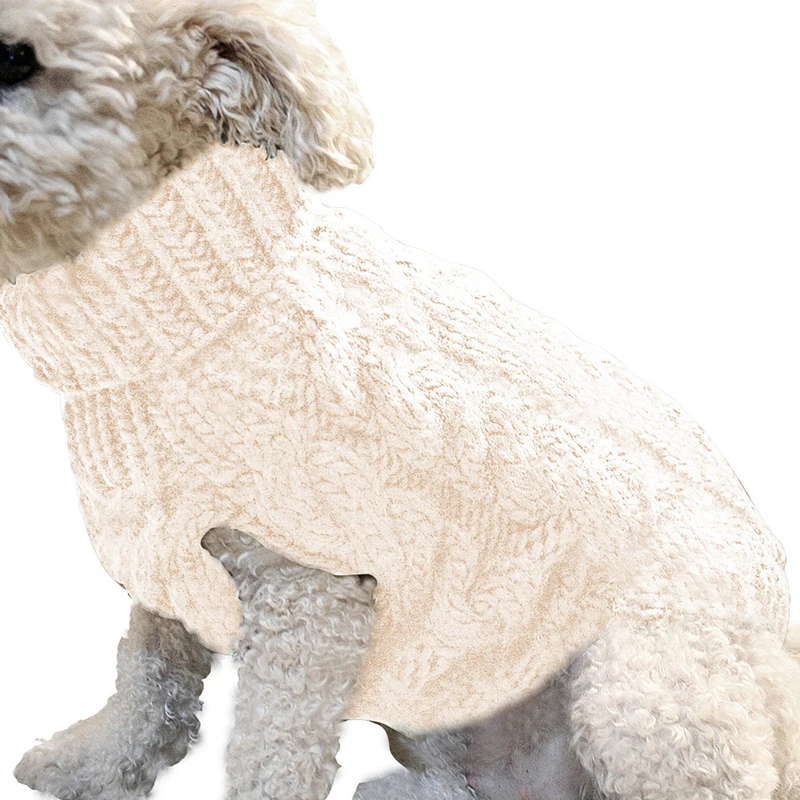 

New Warm Pet Sweater Autumn Winter Turtleneck Cat Puppy Soft Breathable Thick Pet Costume Casual Pullover For Small Dogs Cats