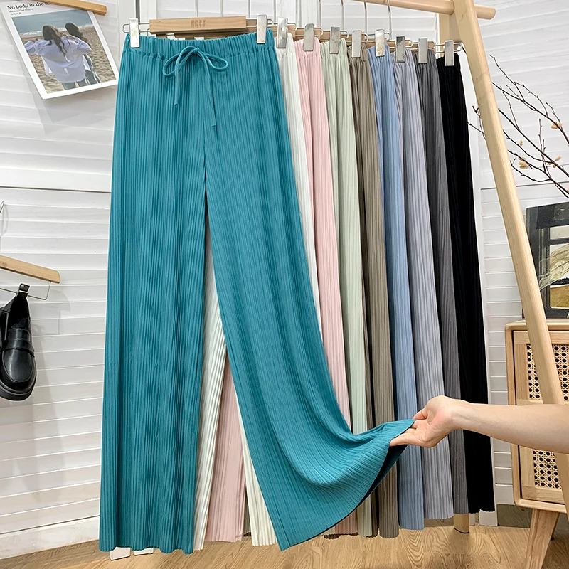 

Женские летние брюки с завышенной талией, Стрейчевые штаны для тренировок, 2022