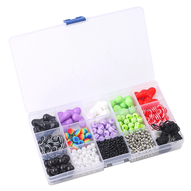 

Acrylic Resin Bead Round Stripe Pebbles Beads for Bracelet Necklace DIY Craft Jewelry Making with Rope Mixed Color