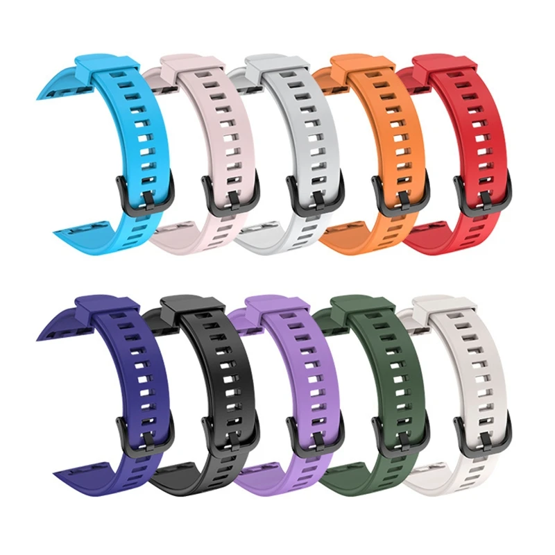 

Silicone TPU Strap Sweatproof Band Waterproof Wristband Bracelet for HonorBand 6