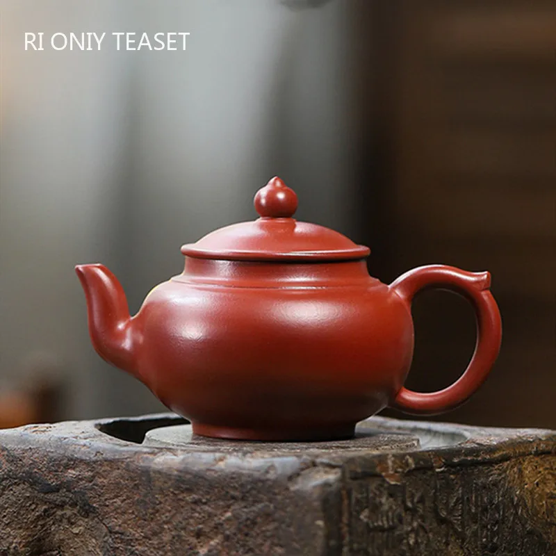 

230 мл китайские исинские знаменитые чайники из фиолетовой глины ручной работы Чайник из сырой руды Dahongpao красивый чайник Zisha чайный набор