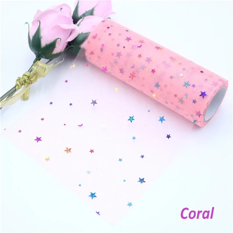 

Блестящий тюль 10 ярдов, 15 см, полиэстер