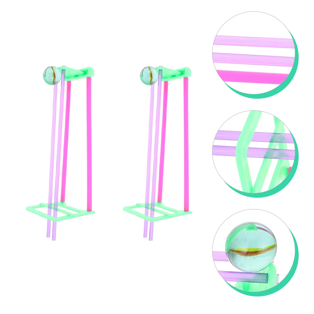 

2pcs Educational DIY Model Toys Science Technology Dual Track Strange Slope