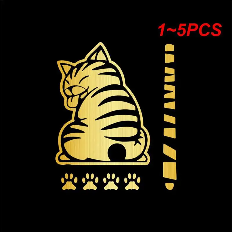 

1~5PCS NEW Car Rear Windshield Reflective Wiper Sticker Wagging Tail Cat Sticker Car Decoration Sticker Styling Accessories