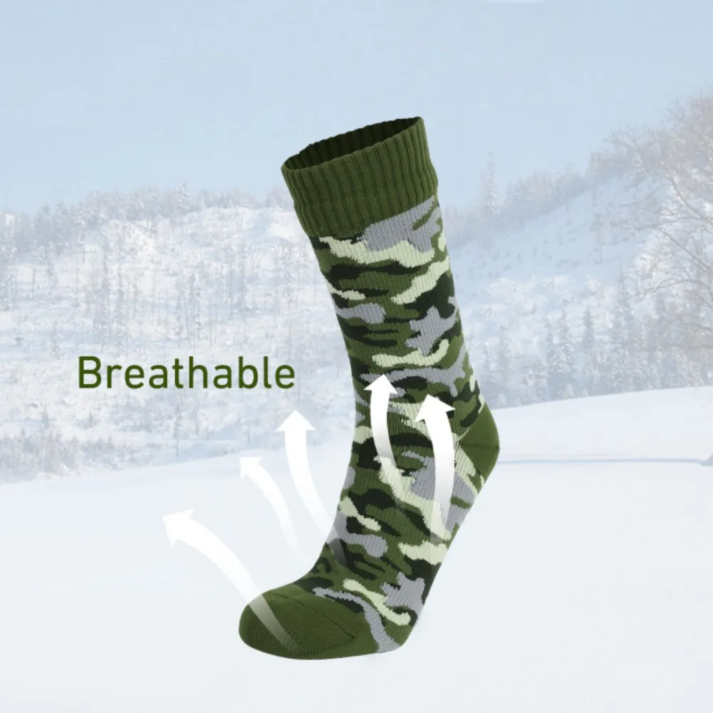 Anti-odor properties Thickened Warm Ski Socks Waterproof Trekking Ski Cycling Camping Fishing Hiking Sports Winter Socks