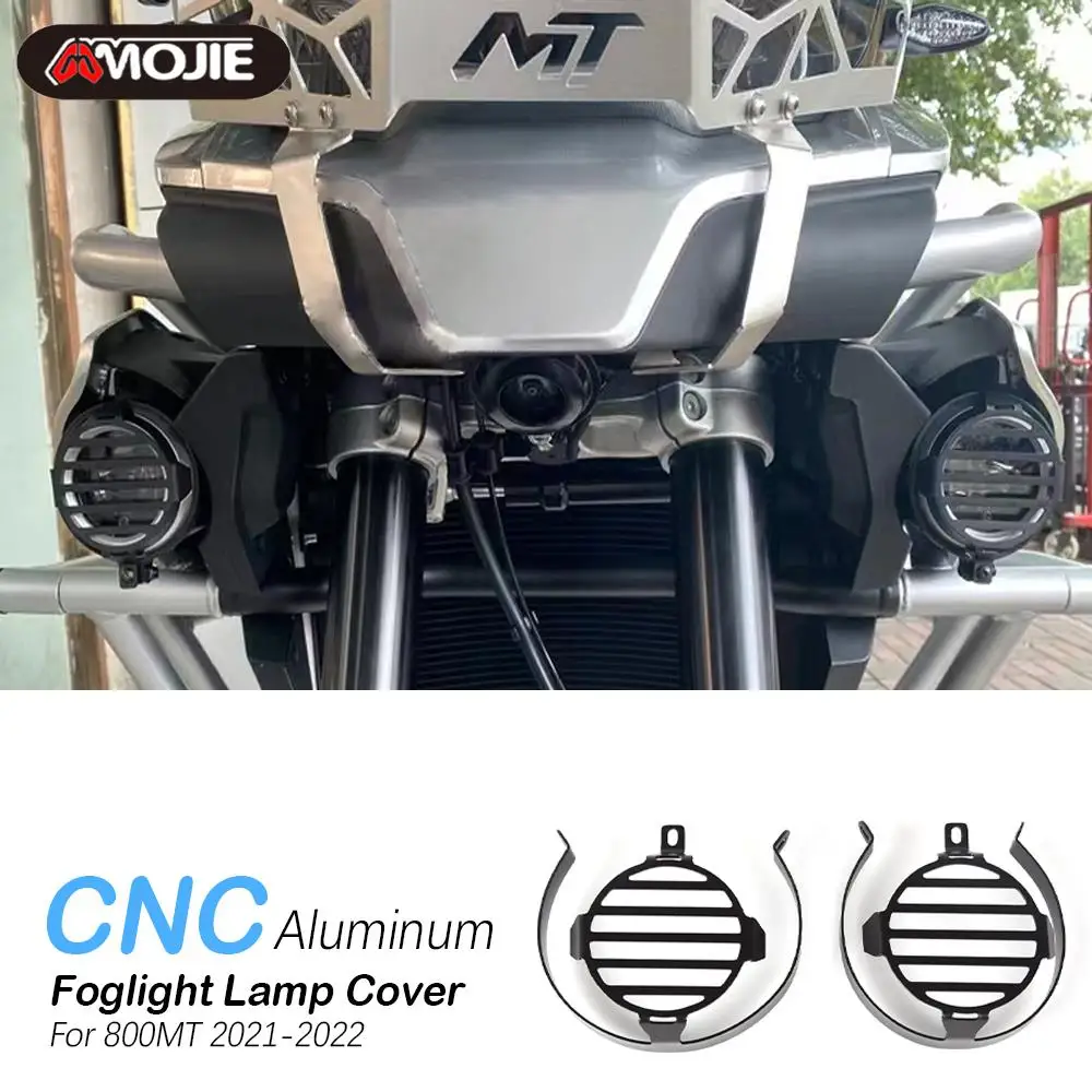 FOR CFMOTO 800MT 2021 2022 CNC Aluminum Motorcycle Fog Light Protector Guards Metal Foglight Lamp Cover Accessories CFMOTO 800MT