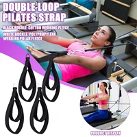 1 pair double loop straps fashion pilates training pilates leg straps yoga equipment stretcher fitness fracture resistant p9m0