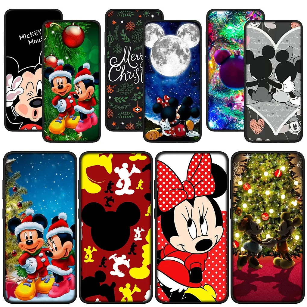 Рождественский телефон с Микки и Минни Маусом для OPPO A17 A15 A16 A12 A53 A54 A57 A78 A79 A58 A38 A98 A94