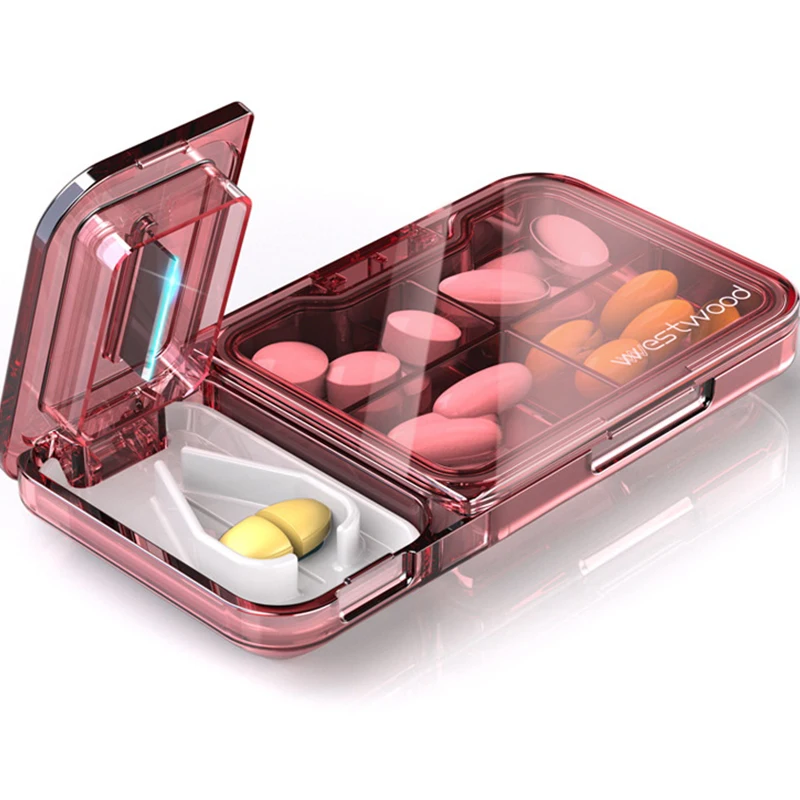 

Дорожная портативная аптечка, Раздельный разделитель, водонепроницаемый контейнер для витаминов хранение таблеток органайзер для капсул, 1 шт.