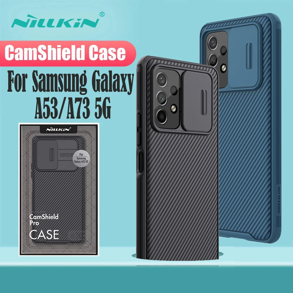 

For Samsung Galaxy A53 A73 A33 A03 A13 A23 5G 4G Case NILLKIN CamShield Case Slide Cover Camera Lens Protection Phone Back Cover